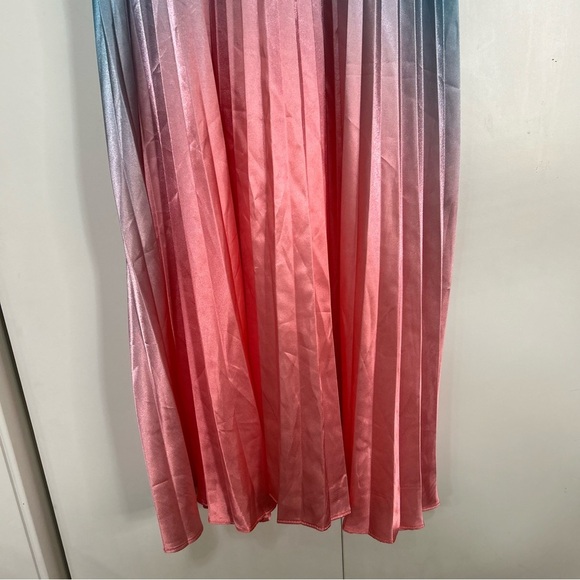 Rare Editions Big Girl's Ombre Zip Up Dressy Maxi Dress Blue Size 12 NWT - Picture 5 of 16